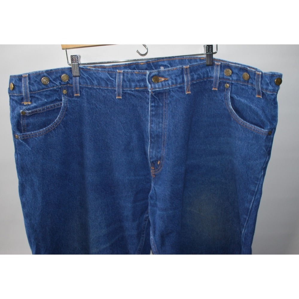 Prison Blues Men's Work Jeans 52x30 Straight Leg – Made in USA – Used, Wear - Picture 2 of 6